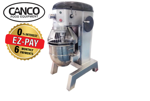 Canco HLM-60B Commercial Planetary Stand Mixer with Attachment Hub - 60 Qt Capacity, 220V-Three Phase