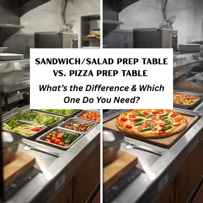 Sandwich/Salad Prep Table vs. Pizza Prep Table: What’s the Difference & Which One Do You Need?