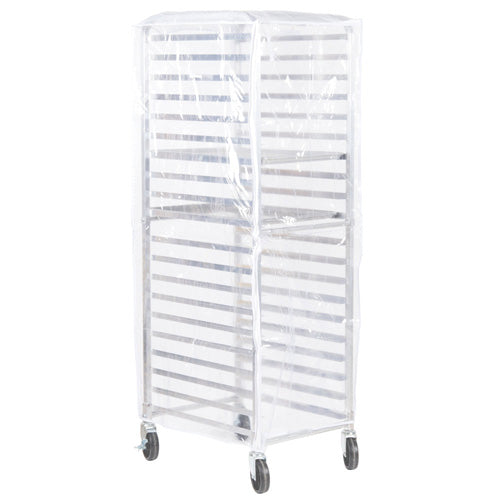 Omega Heavy Duty Reusable OMALRK-20-CV Cover For 20 And 30 Tier Sheet Pan Racks - 2 Zippers