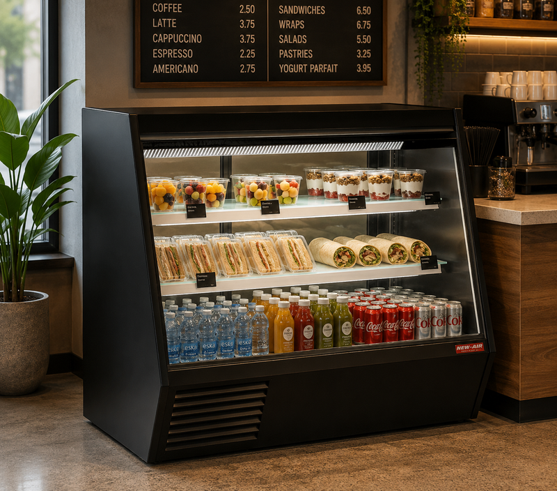 NEW AIR NDDC-60-GC 60" Commercial Deli Display Case 28.5 Cu. Ft. with Gravity Coil - Ideal for Restaurants, Cafés, Delis & Markets