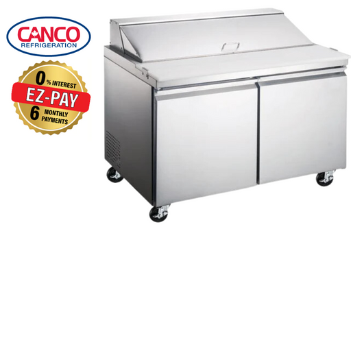 Canco SP60-16 Double Door 60" Refrigerated Sandwich Prep Table