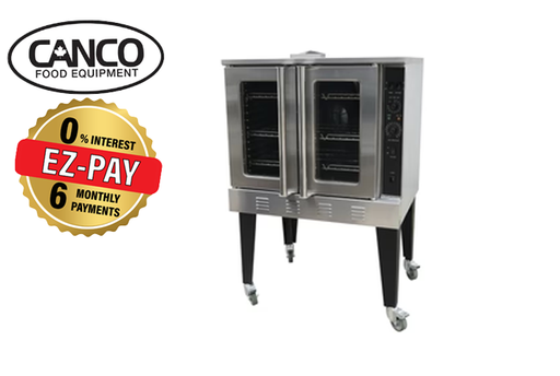 Canco GCO613-NG Natural Gas Convection Oven - Fits 5 Full Size Sheet Pans (Includes Castors)
