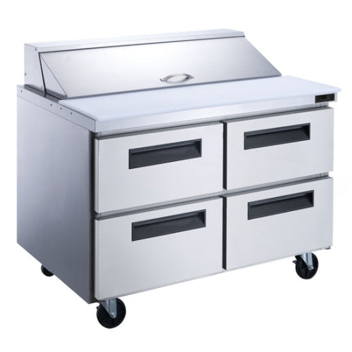 New Air NPT-48SA-4D 48" Refrigerated Salad/Sandwich Prep Table - Ideal for restaurants, cafeterias and food processing spaces