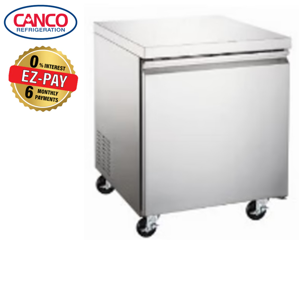 Canco WTR-27 Undercounter Stainless Steel Single Door Refrigerator