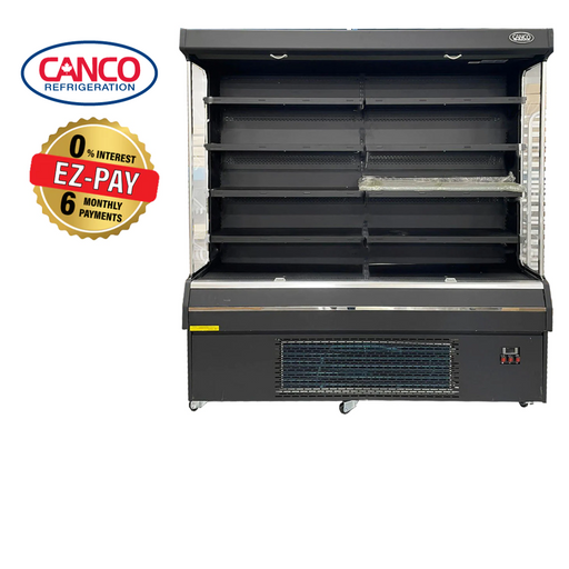 Canco CAN76OD 76" Black Refrigerated Air Curtain Merchandiser