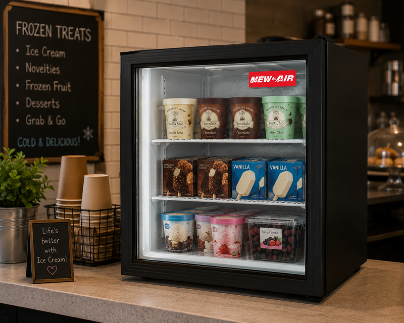 New Air NCF-20-HB Countertop Display Freezer - Ideal for convenience/grocery stores and coffee shops