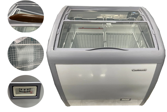 Coolasonic 160Y Single Door 26" Display Chest Freezer