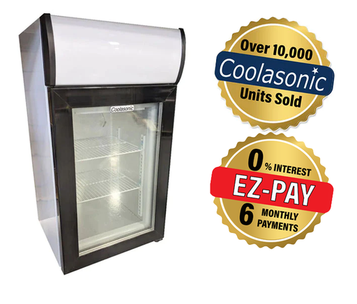 Coolasonic SD50B 18" Single Door Counter Top Display Freezer