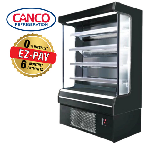 Canco CAN61OD 61" Black Refrigerated Air Curtain Merchandiser