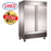 Canco SSF-1320 Double Solid Door 54" Wide Stainless Steel Freezer