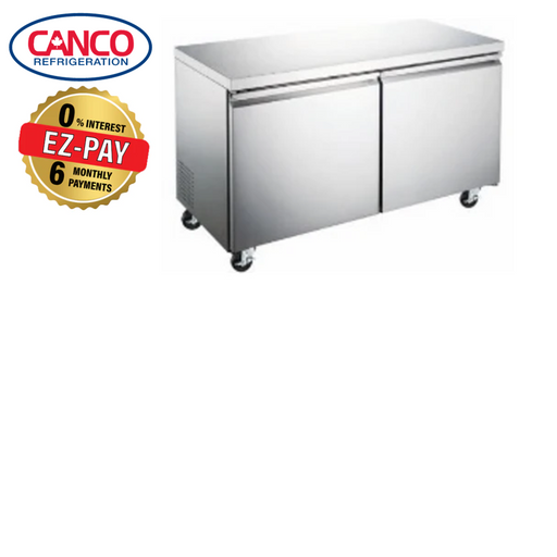 Canco WTR-47 Double Doors Undercounter Stainless Steel Refrigerator