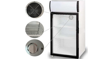 Interior LED lighting Coolasonic P50FA countertop display fridge