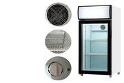 Coolasonic P80WA 18-inch countertop display fridge with glass door