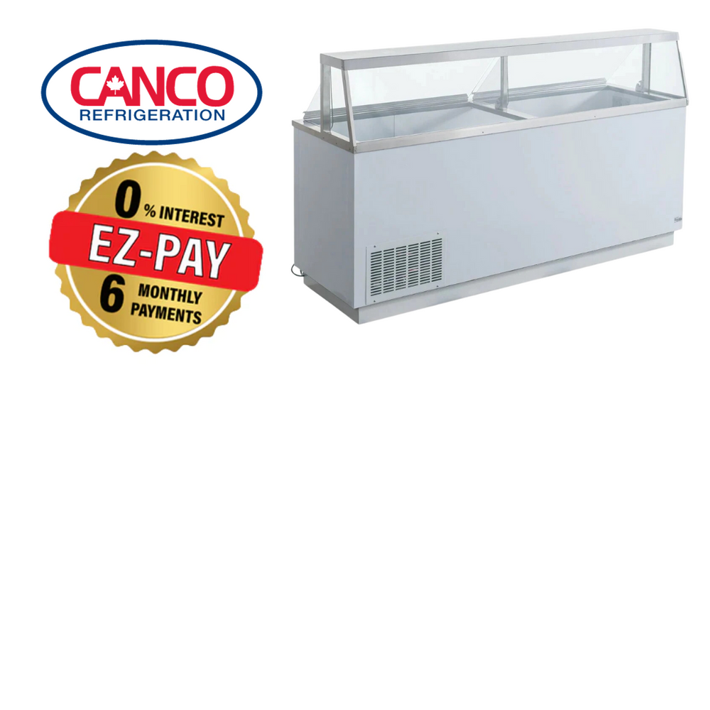 Canco IDC16-88 88" Ice Cream Dipping Freezer - 16 Tub Capacity