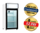 Coolasonic P80WA 18" Single Door Display Counter Top Refrigerator