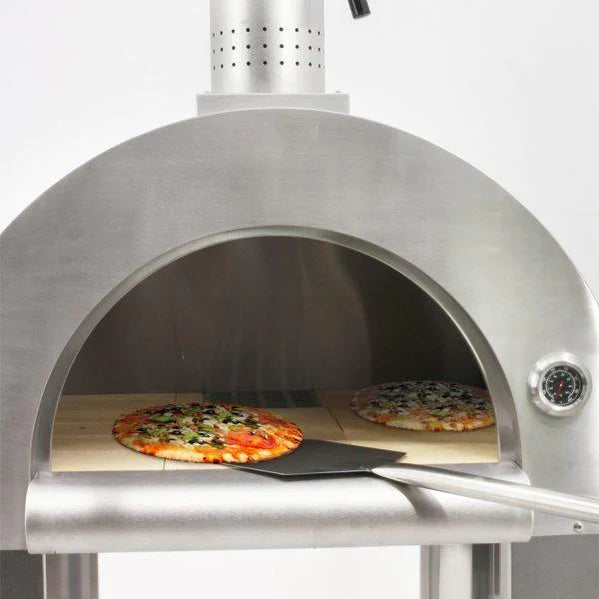 The HearthStone Outdoor wood-fired Pizza Oven is made in the USA and has a  soapstone cooking surface — HearthStone Outdoor