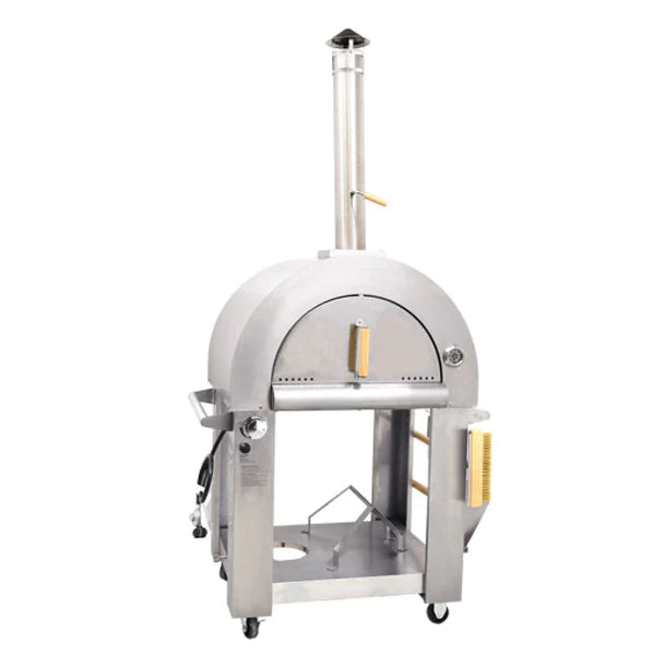 Sonicook Stainless Steel Outdoor Dual Gas (Propane) and Wood Burning Pizza Oven - HPO03SH-3