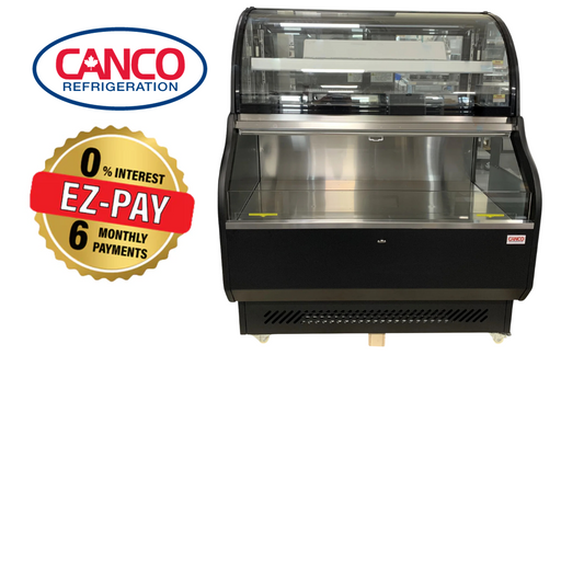 Canco RTS-510L Dual Service 51.5" Open Refrigerated Floor Display Case Merchandiser
