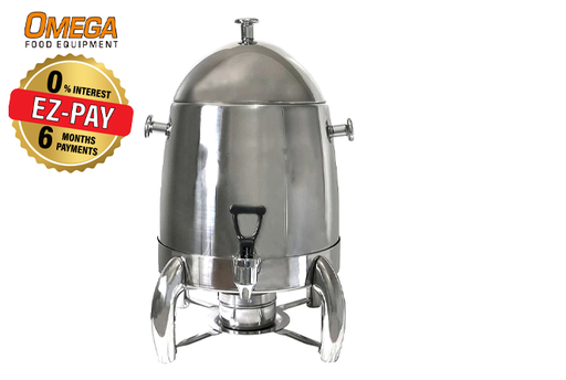 Omega AT80012 Small 12L Stainless Steel Coffee Urn with Fuel Holder