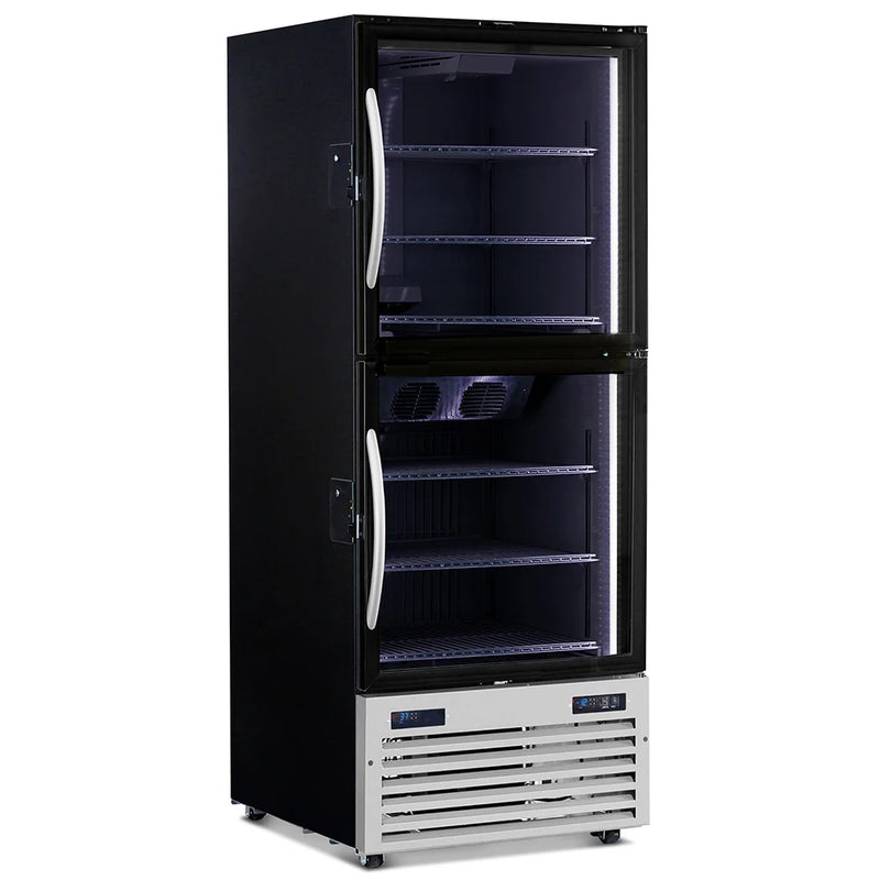 Minus Forty 22-UDGH-L2-BK-BI-FS Dual Temperature Combo - Black Interior with Smartlock and Floor Stand