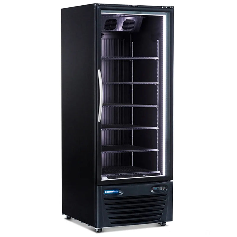Minus Forty 22-USGF-F1-BK-BI Full Height Single Glass Door Freezer - Black Interior