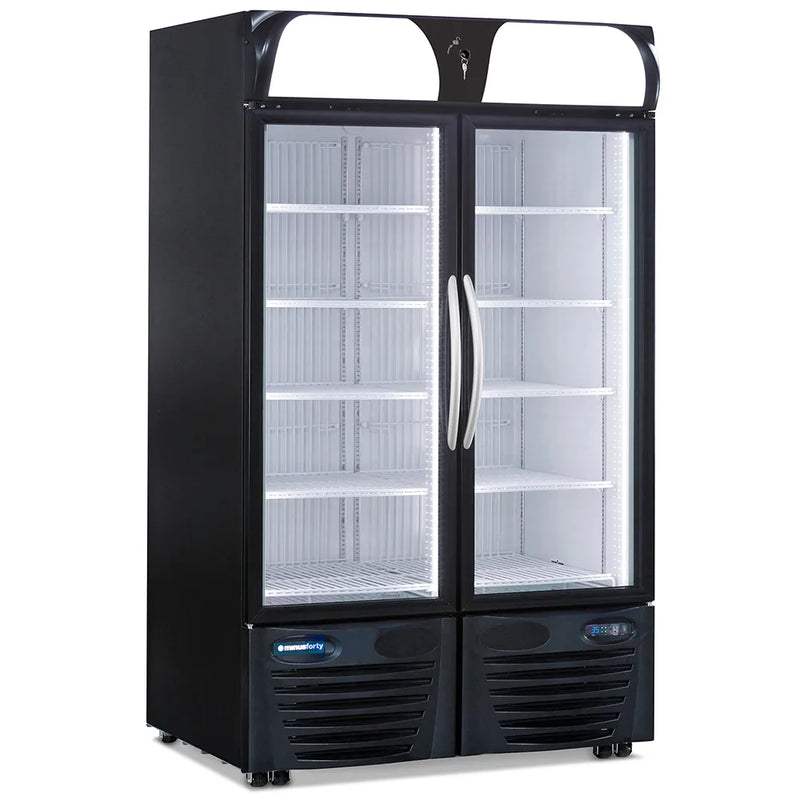 Minus Forty 43-UDGR-L1 Double Glass Door Refrigerator 79"H with Smartlock