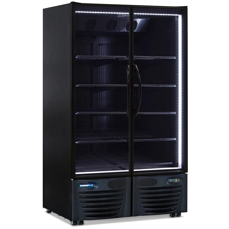 Minus Forty 43-UDGR-VF High Visibility Double Glass Door Refrigerator 33"D