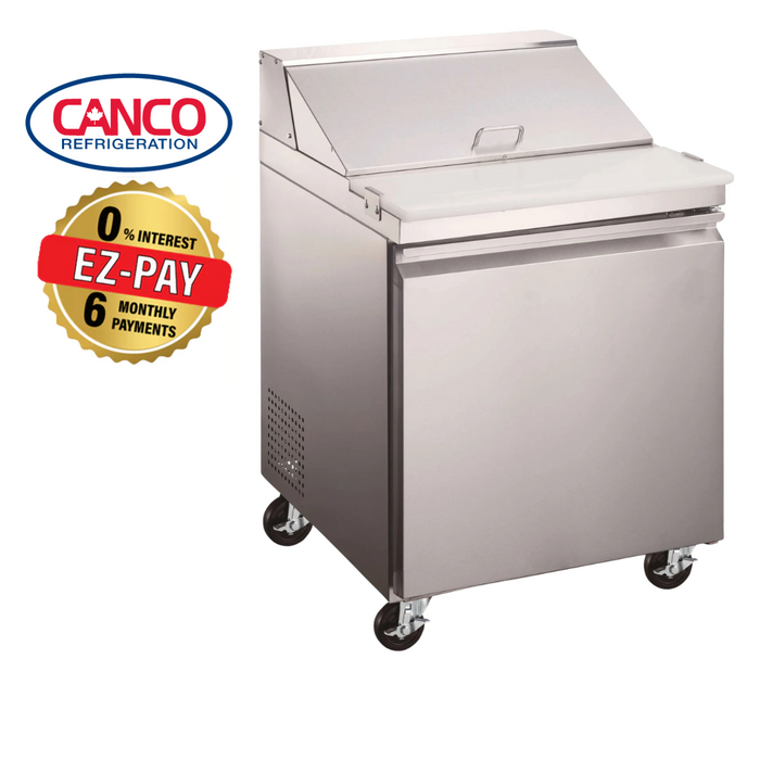 Canco SP28-6 Single Door 28" Refrigerated Sandwich Prep Table