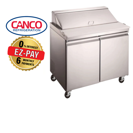 Canco SP36-8 Double Door 36" Refrigerated Sandwich Prep Table