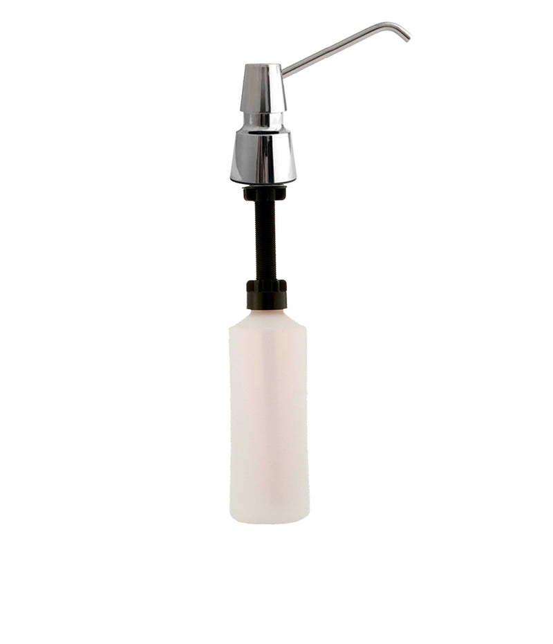 Bobrick B-8236 - Counter-Mounted Manual Top-Fill Foam Soap Dispenser, 6" Spout, Polished, 34-fl. oz.