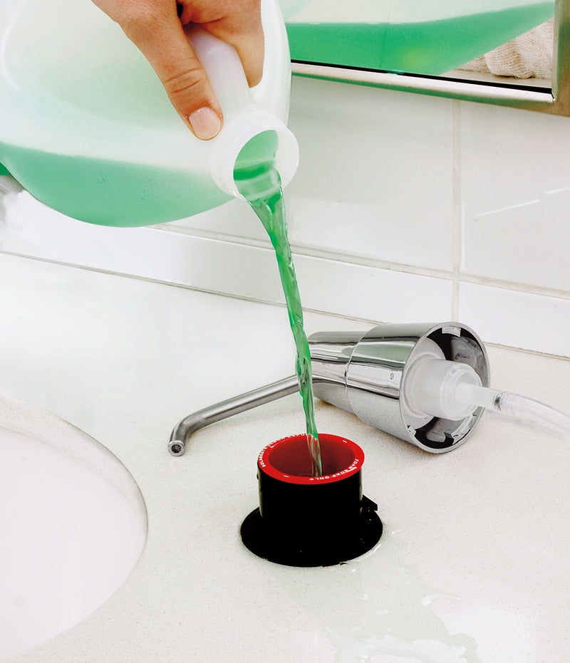 Bobrick B-8236 - Counter-Mounted Manual Top-Fill Foam Soap Dispenser, 6" Spout, Polished, 34-fl. oz.