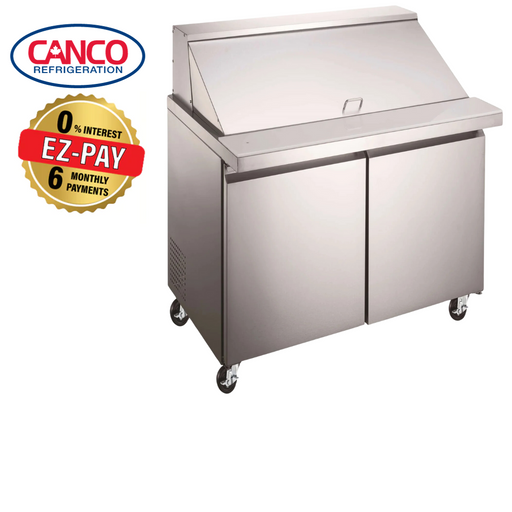 Canco SPM36-12 Double Door 36" Mega Top Refrigerated Sandwich Prep Table