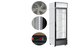Coolasonic SD105B 16.5" Single Door Display Freezer (Manual Defrost)