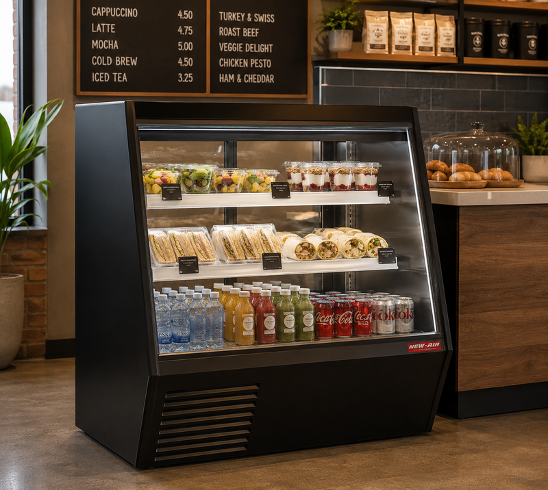 NEW AIR NDDC-48-GC 48" Commercial Deli Display Case 22.5 Cu. Ft. with Gravity Coil - Ideal for Restaurants, Cafés, Delis & Markets