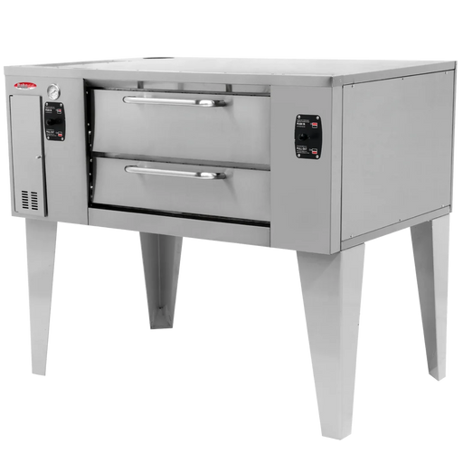 BakeMax BMBPD915 55” Wide Commercial Gas Pizza Stone Deck Oven