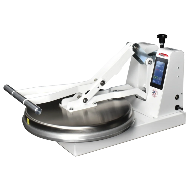 BakeMax BMDM18 Commercial Countertop Single Upper Heat Clamshell Manual Pizza Press