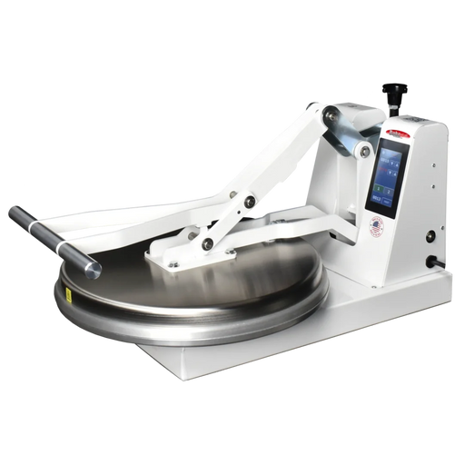 BakeMax BMDM18 Commercial Countertop Single Upper Heat Clamshell Manual Pizza Press