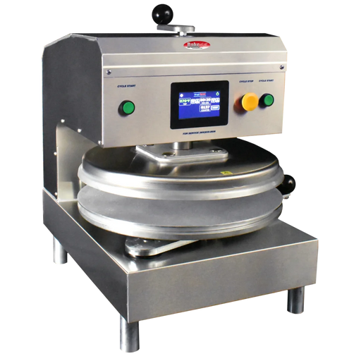 BakeMax BMDXESS Commercial Countertop Stainless Steel Electric Automatic Single Heat Dough Press