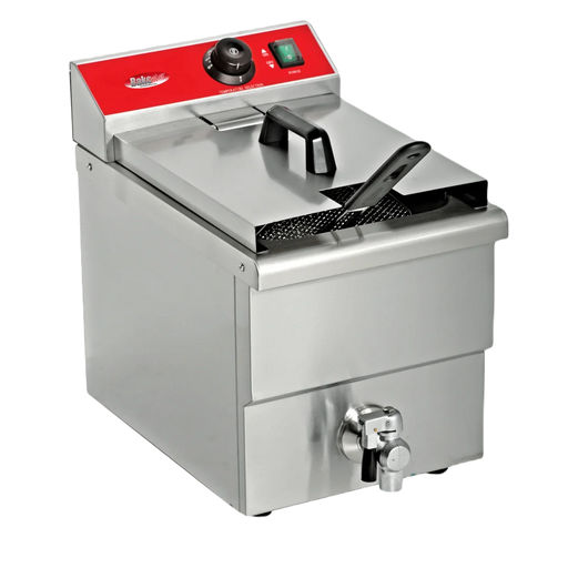 BakeMax BMFE010 Heavy Duty Countertop Single Mini Electric 6 Liter Fryer