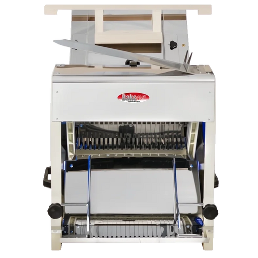 BakeMax BMGF004 Heavy Duty Countertop Bakery Gravity Feed Bread Slicer 5/8″ Slice Thickness 23 Blades