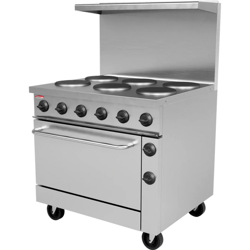 BakeMax BMPLS7KE031 Commercial Floor Model 36” 6 Burner Electric Range