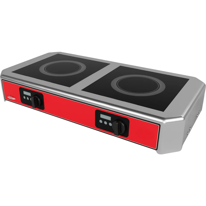 BakeMax BMSIND020 Mini Stovetop Electric 2 Burner Induction Cooker