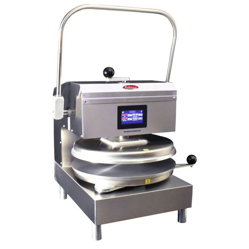 BakeMax BMDXMSS Commercial Countertop Stainless Steel Manual Single Heat Dough Press