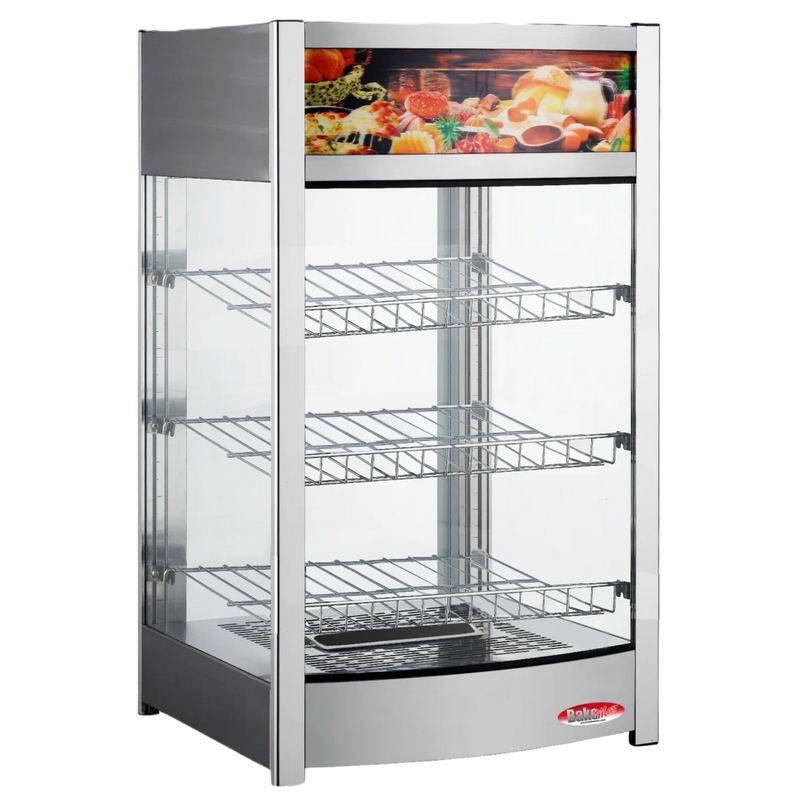BakeMax BMCBF18 Titan Series 18 Inch Wide Countertop Full-Service Heated Display Case