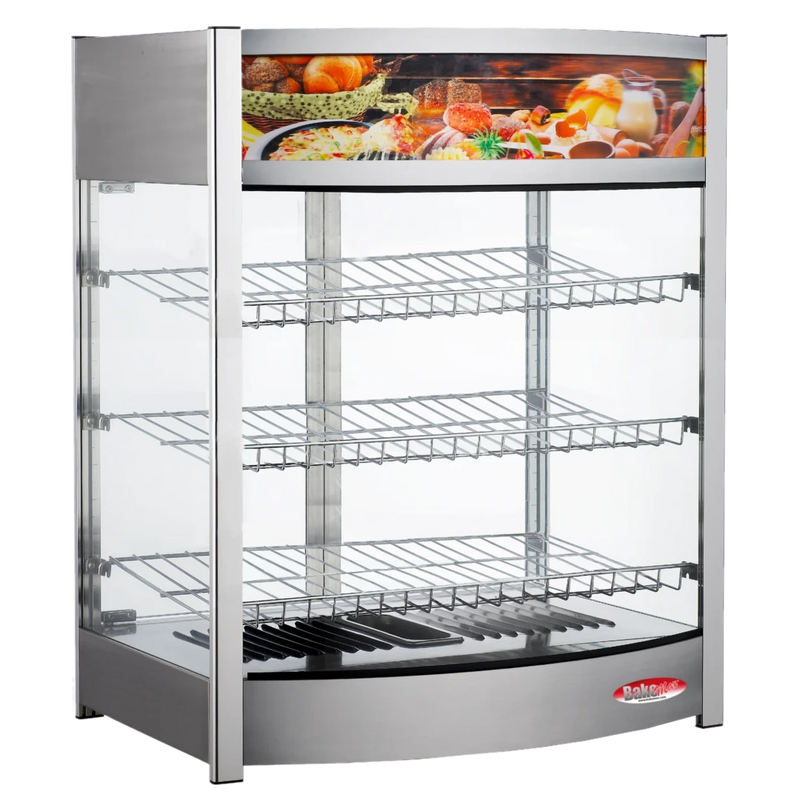 BakeMax BMCBF25 Titan Series 25 Inch Wide Countertop Full-Service Heated Display Case