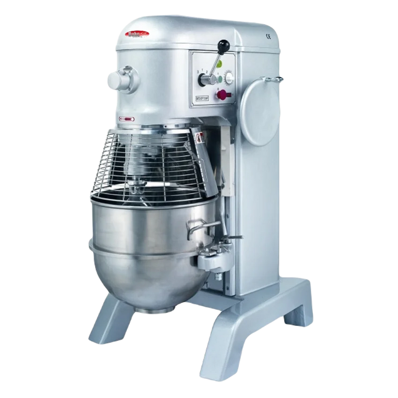 BakeMax BMPM60B Commercial Floor Model Heavy Duty Electric 60-Quart 3-Speed Belt Driven Planetary Mixer