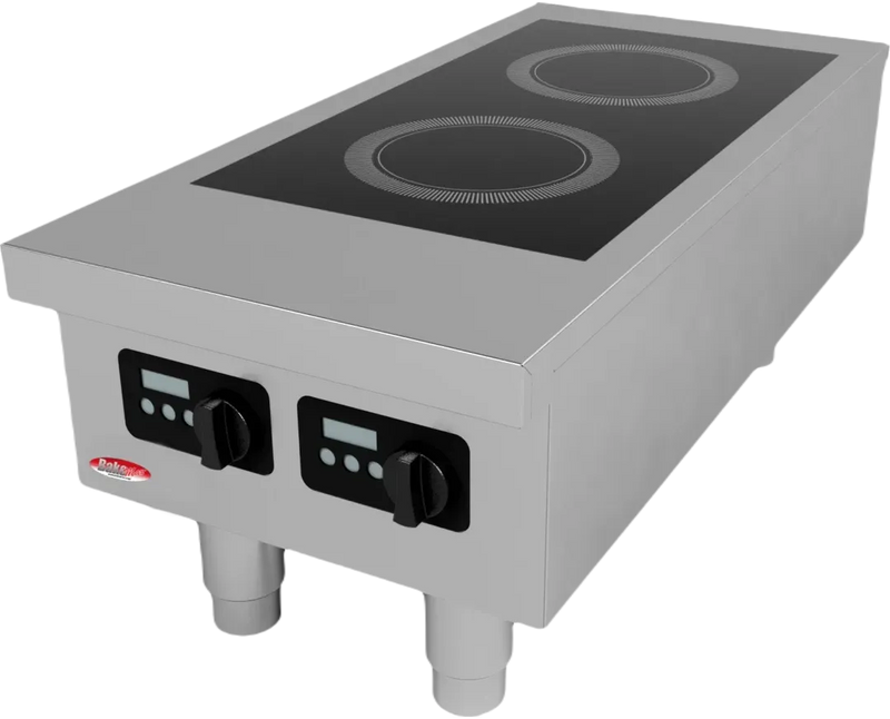 BakeMax BMPLS7IND010 2 Burner Commercial Countertop Induction Cooker