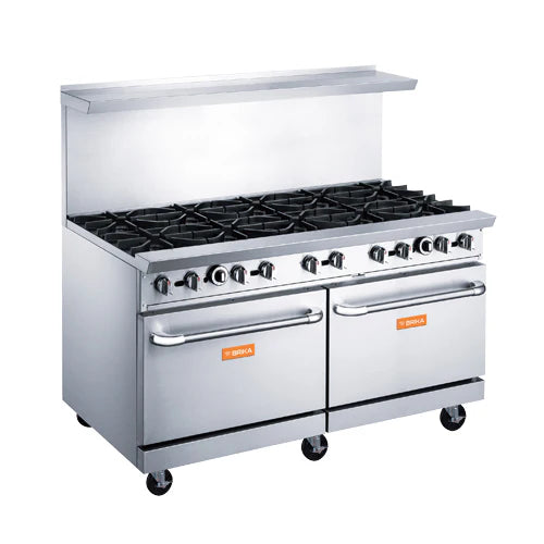 BRIKA BGR-10B Commercial 10 Burner Gas Range