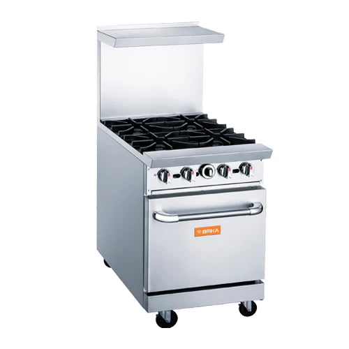 BRIKA BGR-4B 4 Burner Commercial Gas Range