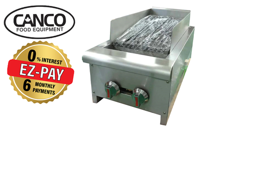 Canco GCB-14 Natural Gas/Propane 14" Radiant Heavy Duty Charbroiler (40,000 BTUs)